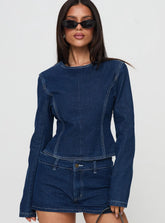 Countryside Long Sleeve Top Denim